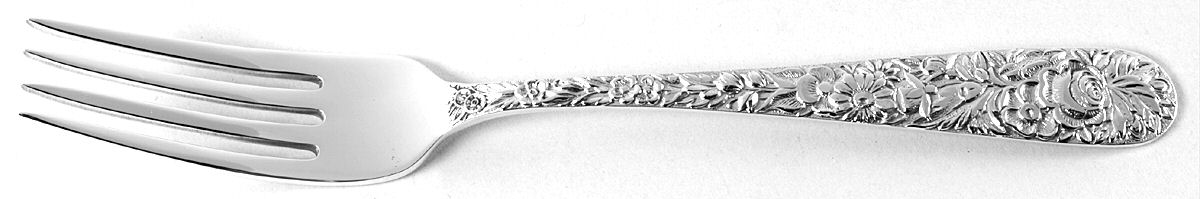 Repousse (Sterling, 1828) Fork by Kirk Stieff-1