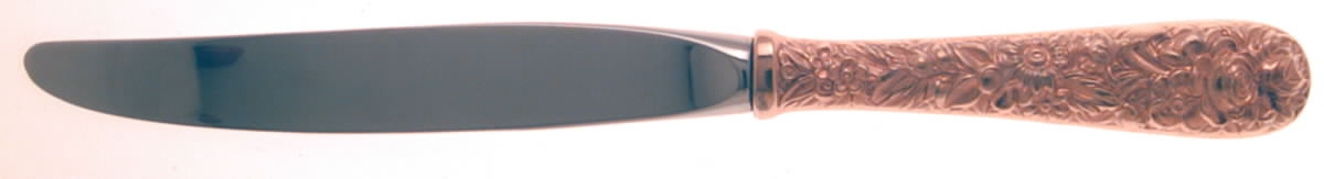 Repousse-Gold Vermeil (Sterling) Modern Hollow Knife by Kirk Stieff-1
