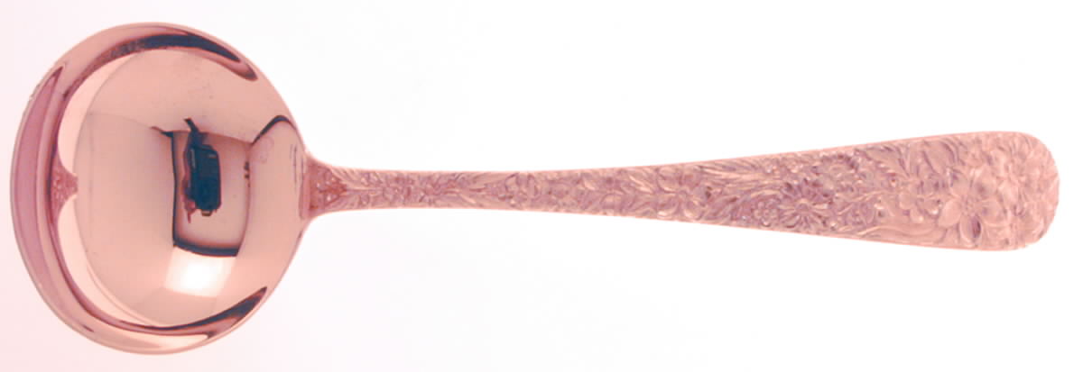 Repousse-Gold Vermeil (Sterling) Solid Gravy Ladle by Kirk Stieff-1