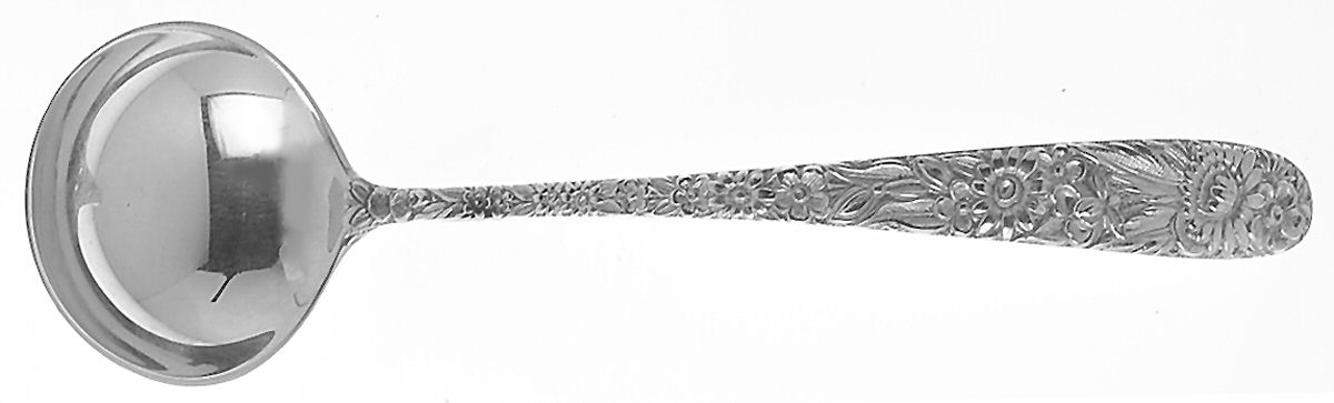 Repousse-Gold Vermeil (Sterling) Mayonnaise Ladle by Kirk Stieff-1