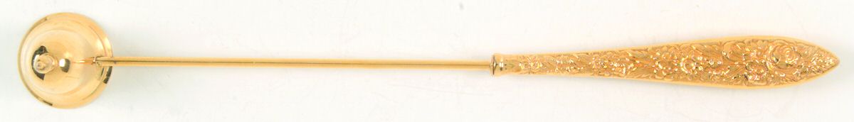 Repousse-Gold Vermeil (Sterling) Candle Snuffer with Sterling Implement by Kirk Stieff-1