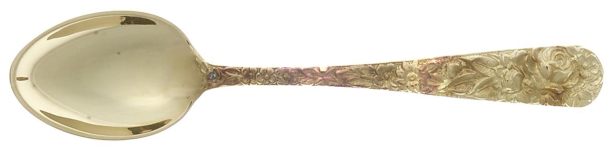 Repousse-Gold Vermeil (Sterling) Demitasse Spoon by Kirk Stieff-1