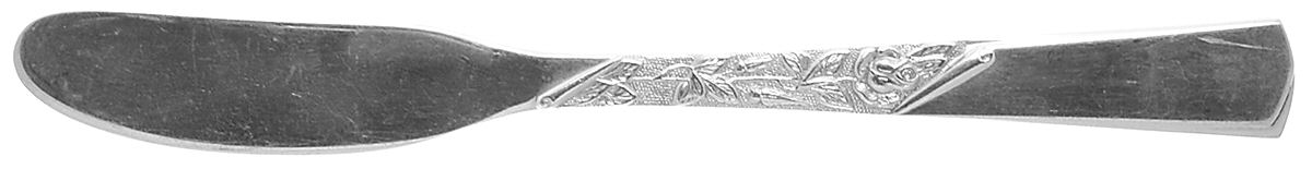 Rose Motif (Sterling, 1954, No Monograms) Flat Handle Butter Spreader by Kirk Stieff-1