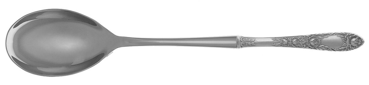 Rose (Sterling, 1937, No Monograms) Dressing Spoon with Stainless Bowl HC by Kirk Stieff-1
