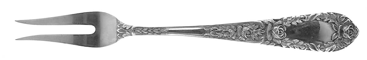 Rose (Sterling, 1937, No Monograms) Individual Lemon Fork by Kirk Stieff-1