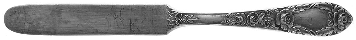 Rose (Sterling, 1937, No Monograms) Baby Knife Solid Piece by Kirk Stieff-1