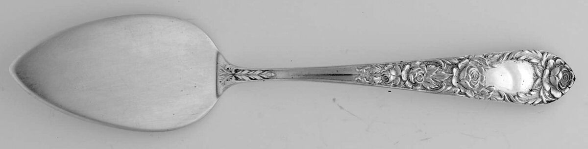 Rose (Sterling, 1937, No Monograms) Solid Cheese Server by Kirk Stieff-1