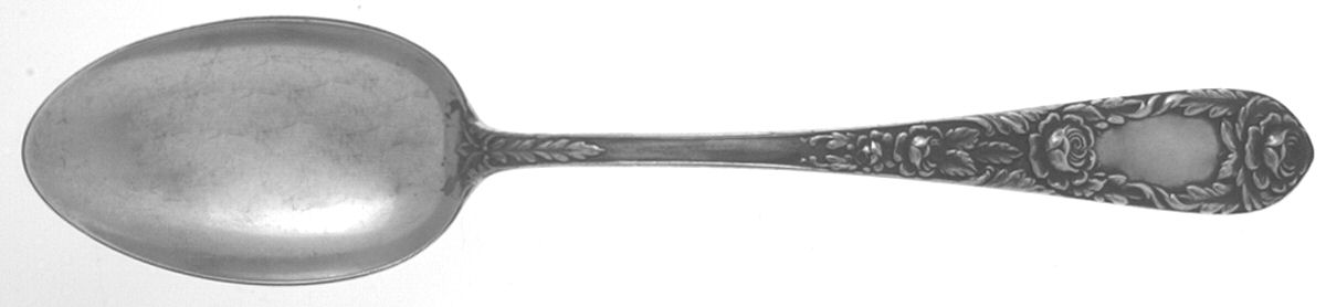 Rose (Sterling, 1937, No Monograms) Tablespoon (Serving Spoon) by Kirk Stieff-1