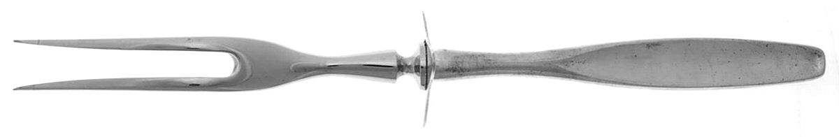 Selene (Sterling, 1975) Small Carving Fork W/Sterling Guard by Kirk Stieff-1