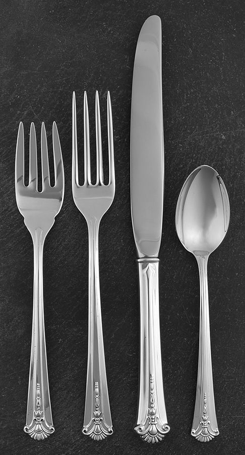 Severn-Worthington (Sterling, 1940) 4 Piece Place Size Setting by Kirk Stieff-1