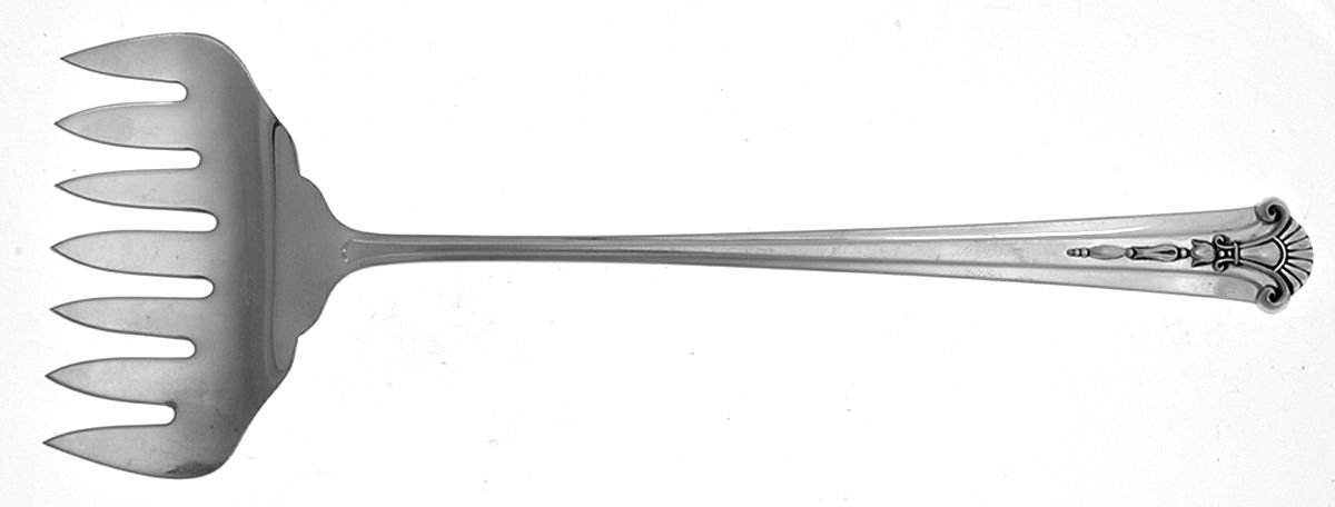 Severn-Worthington (Sterling, 1940) Bacon Fork (All Solid Piece) by Kirk Stieff-1