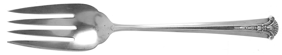 Severn-Worthington (Sterling, 1940) Medium Solid Cold Meat Serving Fork by Kirk Stieff-1