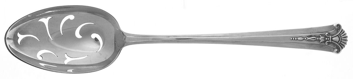 Severn-Worthington (Sterling, 1940) Pierced Tablespoon (Serving Spoon) by Kirk Stieff-1