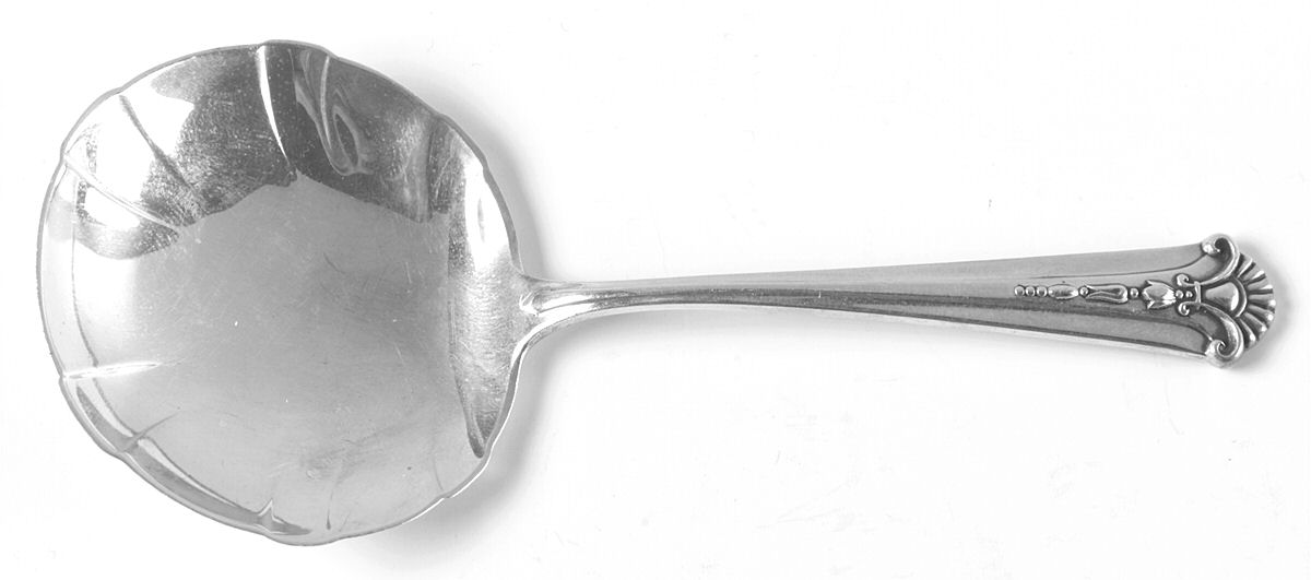 Severn-Worthington (Sterling, 1940) Solid Bon Bon Spoon by Kirk Stieff-1