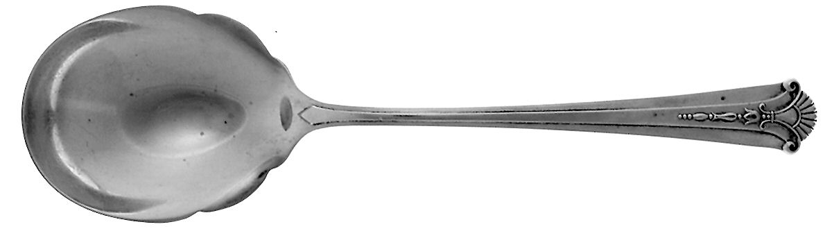 Severn-Worthington (Sterling, 1940) Oversize Solid Salad Serving Spoon by Kirk Stieff-1