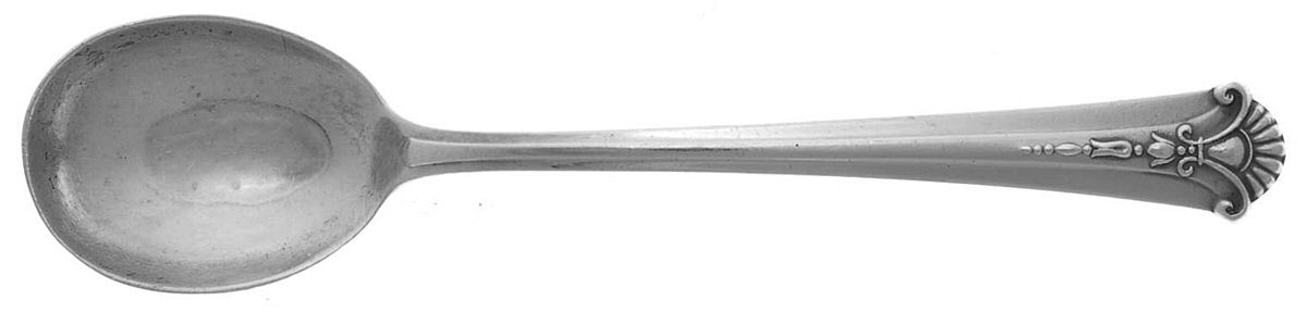 Severn-Worthington (Sterling, 1940) Large Sherbet Spoon by Kirk Stieff-1