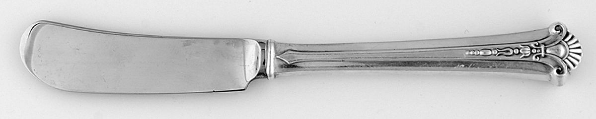 Severn-Worthington (Sterling, 1940) Butter Spreader Hollow Hdl-Paddle/Stainless Blade by Kirk Stieff-1