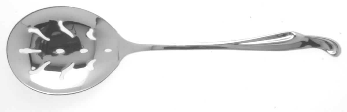 Silver Surf (Sterling, 1956) Pierced Vegetable Serving Spoon by Kirk Stieff-1