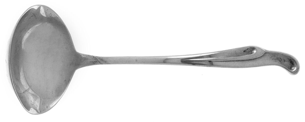 Silver Surf (Sterling, 1956) Solid Gravy Ladle by Kirk Stieff-1