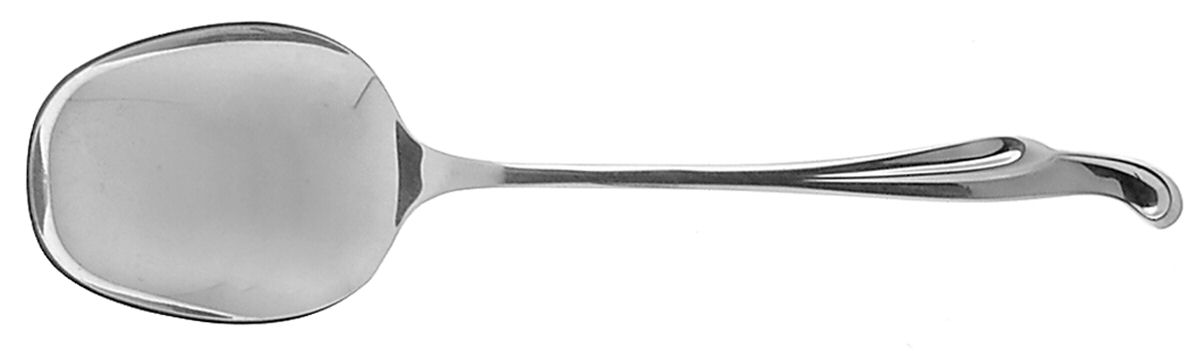 Silver Surf (Sterling, 1956) Solid Salad Serving Spoon by Kirk Stieff-1