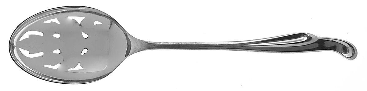 Silver Surf (Sterling, 1956) Pierced Tablespoon (Serving Spoon) by Kirk Stieff-1
