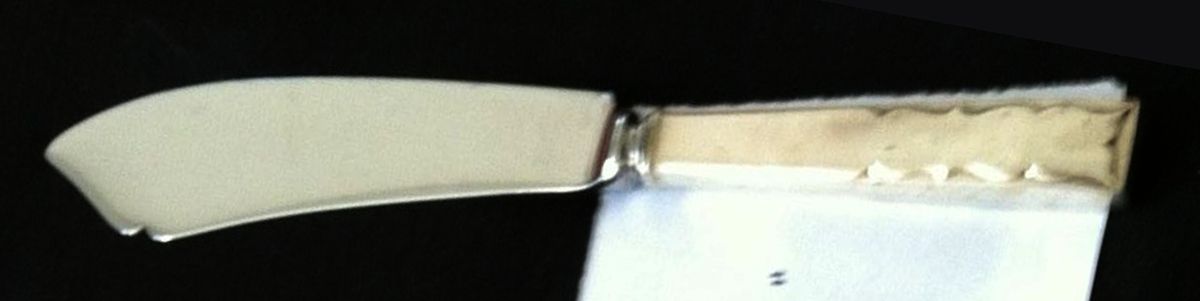 Skylark (Sterling, 1954) Large Ice Cream Slicer with Stainless Blade by Kirk Stieff-1
