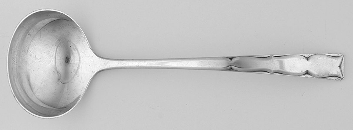 Skylark (Sterling, 1954) Solid Piece Cream Ladle by Kirk Stieff-1