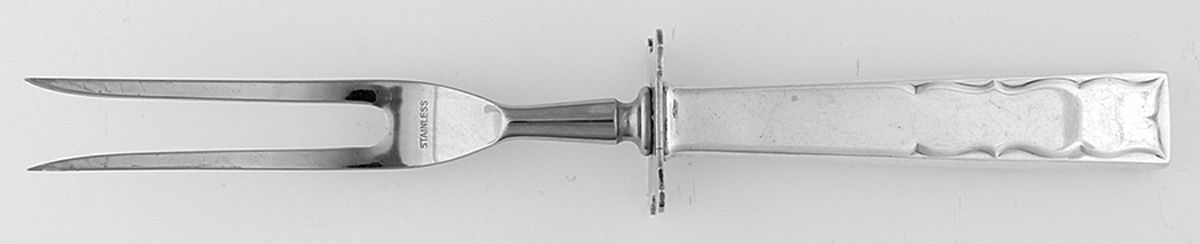 Skylark (Sterling, 1954) Small Carving Fork W/Sterling Guard by Kirk Stieff-1