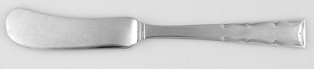Skylark (Sterling, 1954) Flat Handle Butter Spreader by Kirk Stieff-1