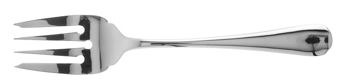 Somerset (Stainless) Medium Solid Cold Meat Serving Fork by Kirk Stieff-1
