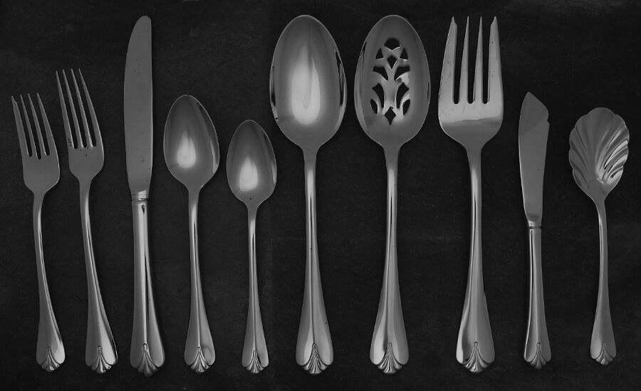 Sprig (Stainless) 45 Piece Starter Set by Kirk Stieff-1