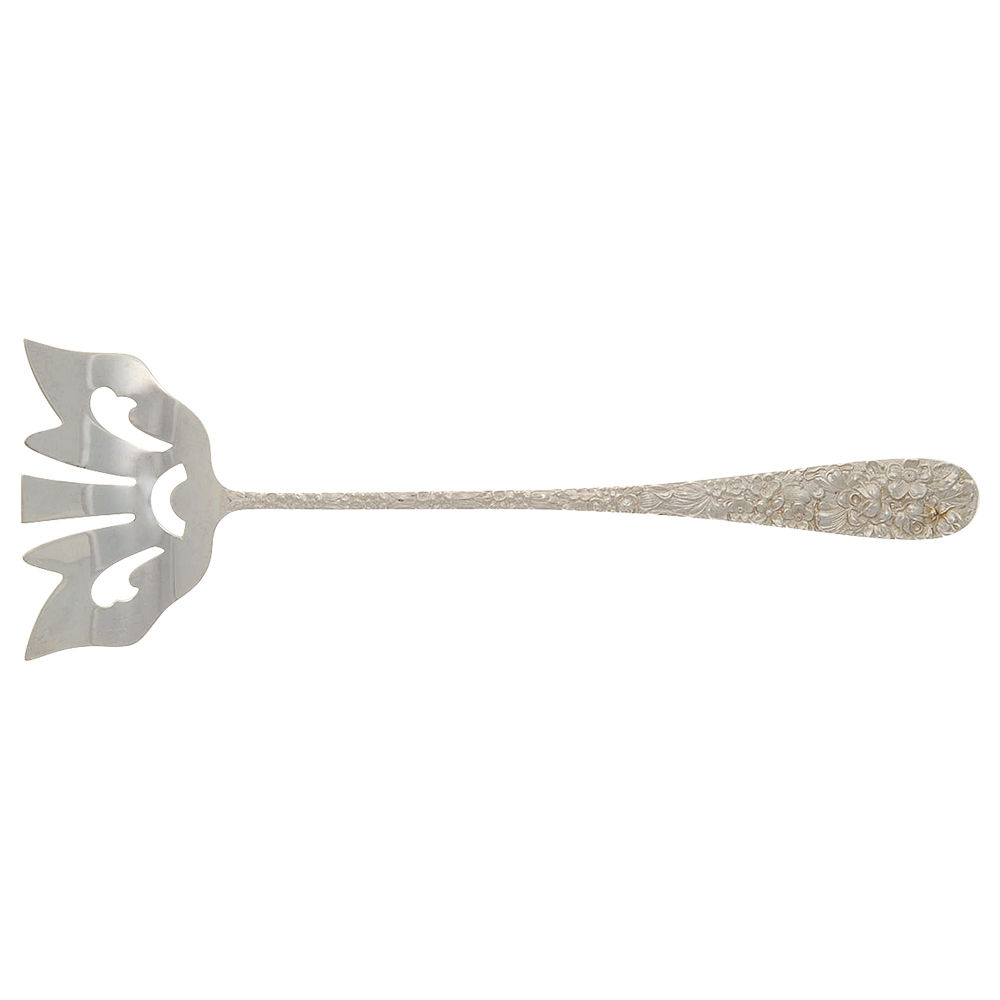 Stieff Rose (Sterling, 1892, No Monograms) Bacon Fork (All Solid Piece) by Kirk Stieff-1