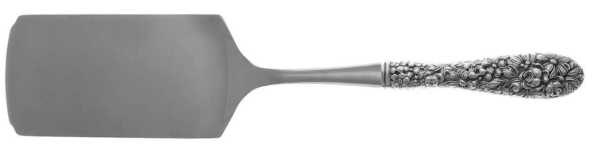 Stieff Rose (Sterling, 1892, No Monograms) Lasagna Server with Stainless Blade HC by Kirk Stieff-1