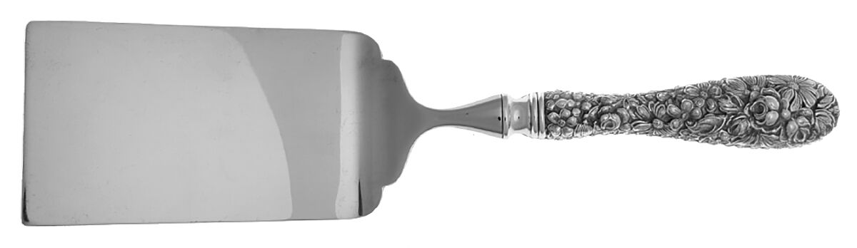 Stieff Rose (Sterling, 1892, No Monograms) Lasagna Server with Stainless Blade by Kirk Stieff-1