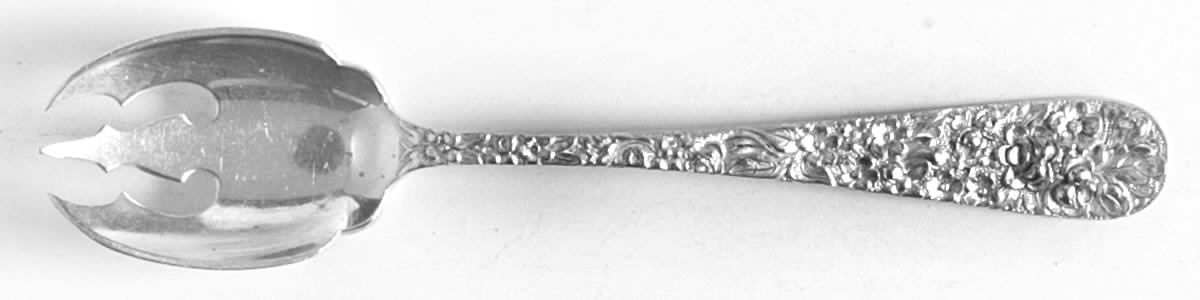 Stieff Rose (Sterling, 1892, No Monograms) Ice Cream Fork by Kirk Stieff-1