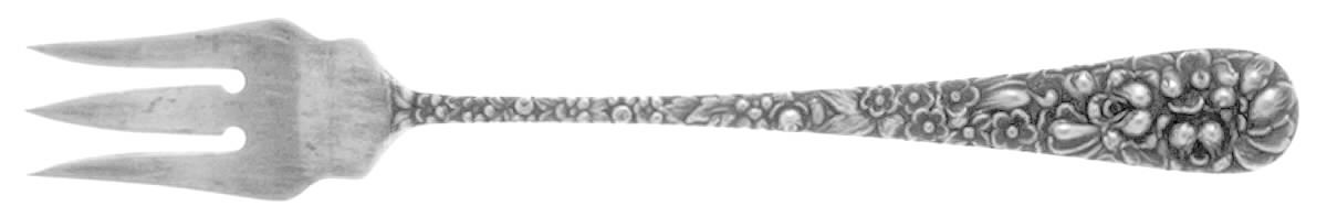 Stieff Rose (Sterling, 1892, No Monograms) Old Style Pickle Fork by Kirk Stieff-1