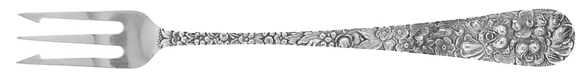 Stieff Rose (Sterling, 1892, No Monograms) Oyster Fork by Kirk Stieff-1