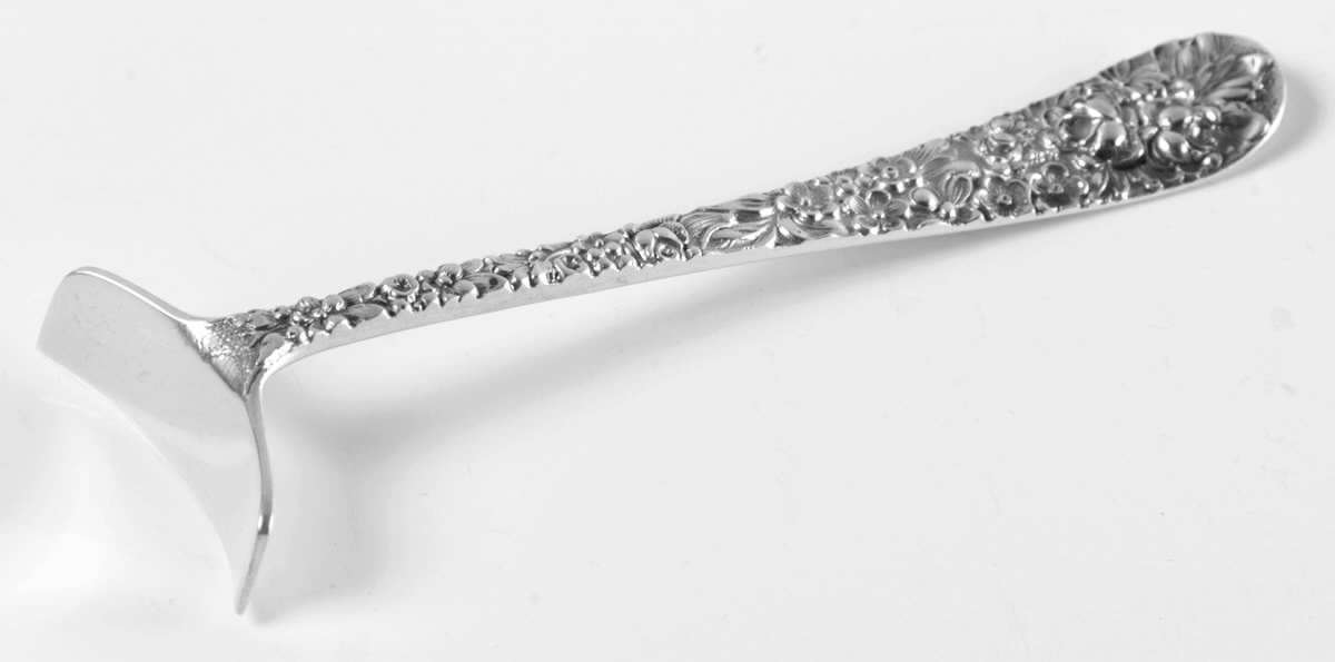 Stieff Rose (Sterling, 1892, No Monograms) Large Solid Food Pusher by Kirk Stieff-1