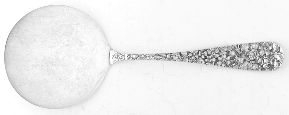 Stieff Rose (Sterling, 1892, No Monograms) Solid Hot Cake Server by Kirk Stieff-1