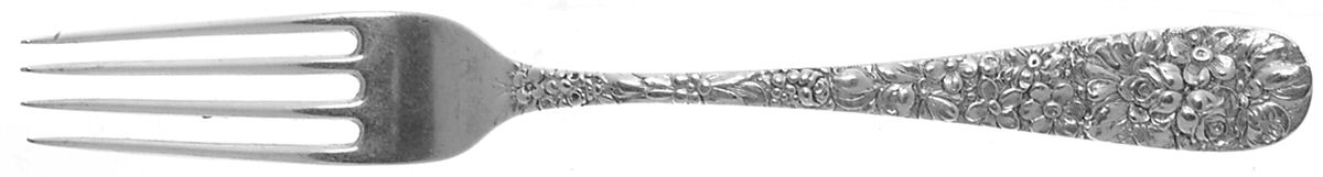 Stieff Rose (Sterling, 1892, No Monograms) Large Dinner Fork by Kirk Stieff-1