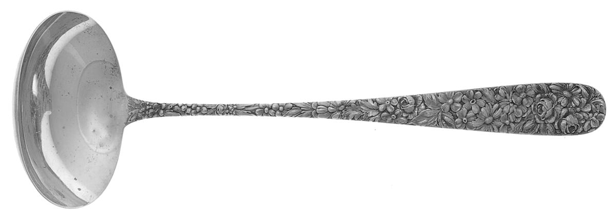 UNF853 (Sterling) Solid Soup Ladle by Unknown Mfg Silver-1