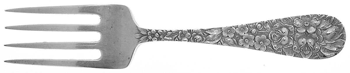 Stieff Rose (Sterling, 1892, No Monograms) Baby Fork by Kirk Stieff-1