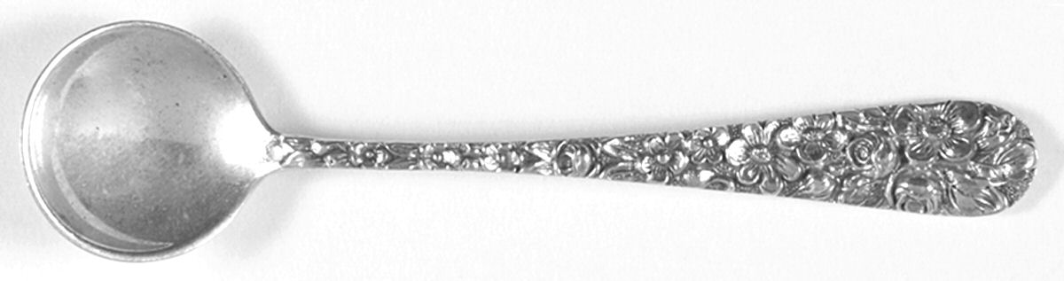 Stieff Rose (Sterling, 1892, No Monograms) Individual Salt Spoon by Kirk Stieff-1