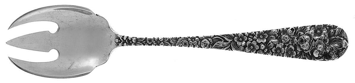Stieff Rose (Sterling, 1892, No Monograms) Ice Cream Fork by Kirk Stieff-1