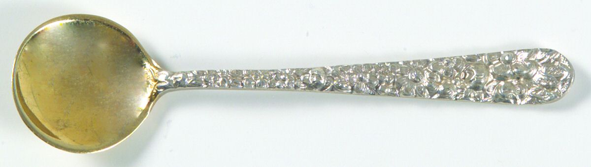 Stieff Rose (Sterling, 1892, No Monograms) Master Salt Spoon by Kirk Stieff-1