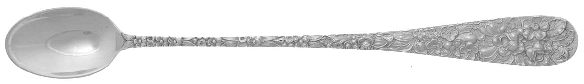Stieff Rose (Sterling, 1892, No Monograms) Iced Tea Spoon by Kirk Stieff-1