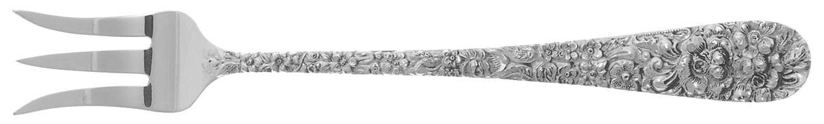 Stieff Rose (Sterling, 1892, No Monograms) Oyster/Cocktail Fork by Kirk Stieff-1