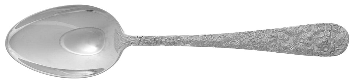 Stieff Rose (Sterling, 1892, No Monograms) Place/Oval Soup Spoon by Kirk Stieff-1