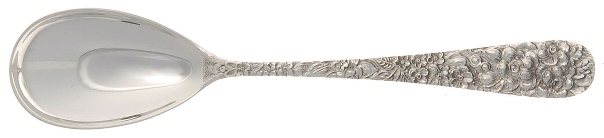 Stieff Rose (Sterling, 1892, No Monograms) Individual Egg/Parfait Spoon by Kirk Stieff-1