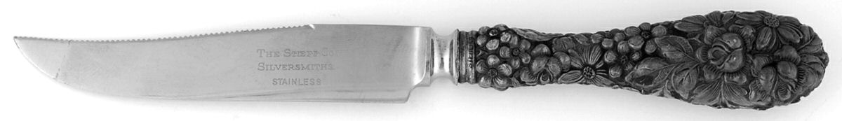 Stieff Rose (Sterling, 1892, No Monograms) Orange Knife with Stainless Blade by Kirk Stieff-1